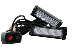 Car Security Strobe <span class=keywords><strong>Light</strong></span> Rosso Blu Ambra <span class=keywords><strong>LED</strong></span> Spia Con Modalità Flash Di Emergenza Del Veicolo Camion Luce