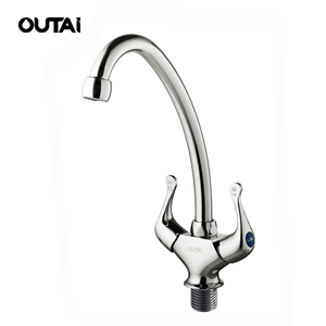 Estilo moderno de doble ASA latón cuenca encimera <span class=keywords><strong>aqua</strong></span> grifos para cuarto de baño - Product Image 1