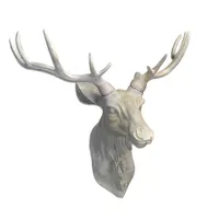 Настенный декор Polystone, искусственное животное, голова лосят, Подвесной Настенный декор для украшения дома