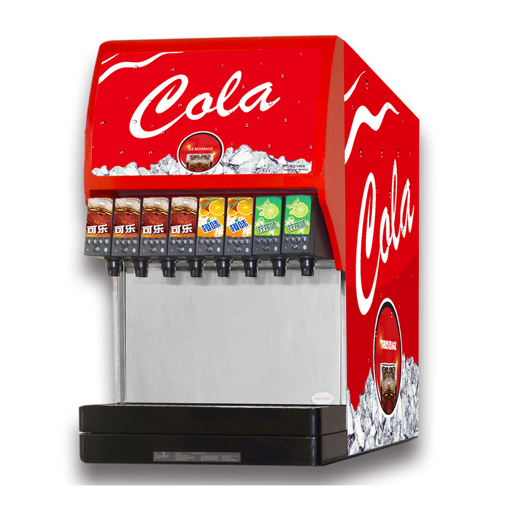 8 Valves Large Size Soda Fountain Dispenser - Cola Machine