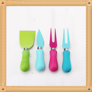 Revestimiento de goma <span class=keywords><strong>queso</strong></span> lindo <span class=keywords><strong>juego</strong></span> de <span class=keywords><strong>cuchillos</strong></span> spreader - Product Image 1