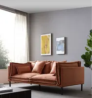 Divano da salotto moderno in stile europeo reclinabile in tessuto a 3 posti divano ad angolo moderno