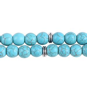 Collana di perle di <span class=keywords><strong>mala</strong></span> in pietra turchese 108 - Product Image 2