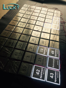 Customized Design Door <strong>Number</strong> Stainless Illuminated Outdoor logo Digital <strong>Number</strong> Sign