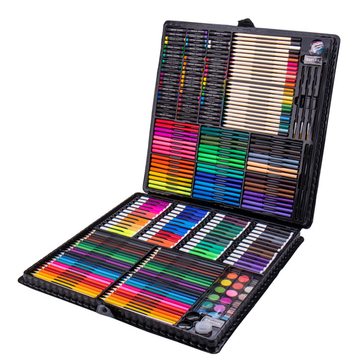 Лидер продаж, набор нетоксичных больших цветных красок для детей, цветные карандаши и маркеры высшего качества