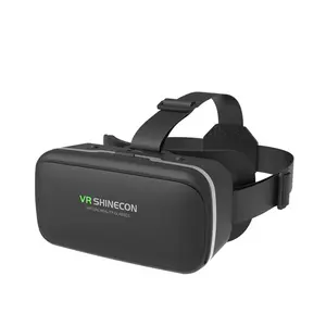 VR Shinecon 360 sanal gerçeklik gözlükleri vr 3d gözlük ile dokunmatik düğme ve ayarlanabilir kayış