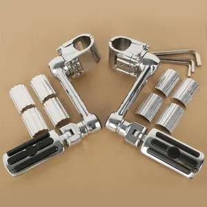 XINMATUO Chrome Front Foot Pegs Footrest footpeg For Honda goldwing GL1800 22mm 30mm 35mm