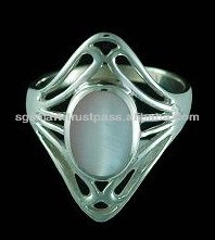 แม่ของแหวนเงินมุก925เครื่องประดับโรงงานขายส่งในประเทศไทย - Product Image 5