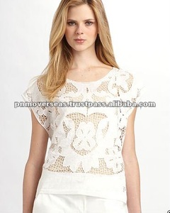 Top corto blanco para fiesta en la piscina para mujer, Tops cortos blancos para verano, 2022 - Product Image 1