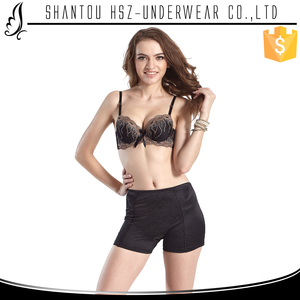 Hsz-755 negro bra panty set para mujeres chica sexy sujetador ropa interior <span class=keywords><strong>bragas</strong></span> <span class=keywords><strong>con</strong></span> relleno - Product Image 3