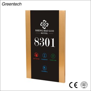 Kim Loại Đương Đại Phòng Khách Sạn Tên Tấm Cửa Kỹ Thuật Số Dấu Hiệu Với Hệ Thống Khóa Thép Nhôm Cho Hiện Đại Nhà Số Tấm - Product Image 4