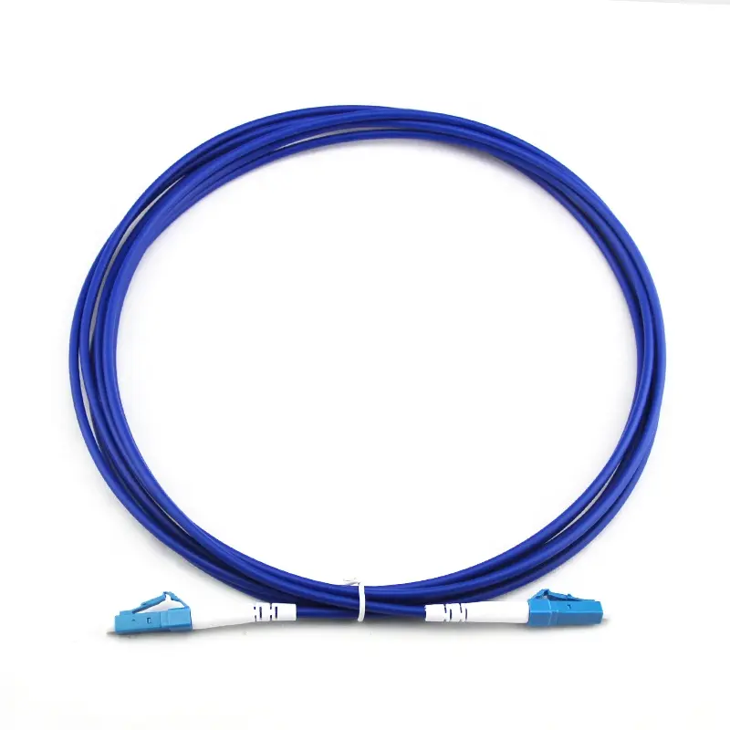 LC Spiral Armored Single Mode Simplex 2.0mm 3.0mm Fiber Optic Patch cord Fiber Jumper armored fiber optic patch cord