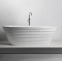 Usine En Gros Corian Surface Solide Baignoire