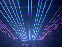 Barra de Luces Láser RGB E-2400RGB DMX512 de 2400mW para Iluminación de Paisajes, Clasificación IP54, Construcción de Aleación de Aluminio
