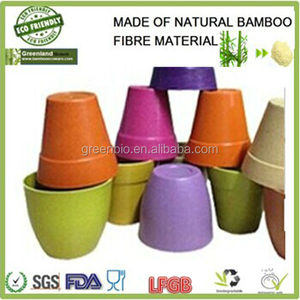 Vajilla de oficina ecológica grande de fibra de bambú bio friendly soporte <span class=keywords><strong>para</strong></span> plantas colgantes, macetas de bambú <span class=keywords><strong>para</strong></span> flores de jardín - Product Image 5