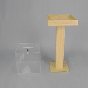 Urna de pie acrílica personalizada con cerradura, caja de regalo con urna - Product Image 5