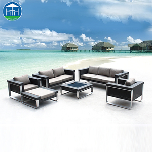 Guangdong Foshan DW-SF029 Hotel Playa Tela Sofá de Mimbre Muebles de Exterior - Product Image 1