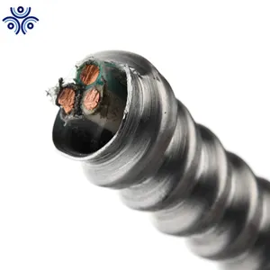 MC Bloqueo de cable blindado cinta de aluminio cable blindado 12/3, 10/3 alambre eléctrico