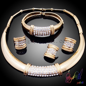 Champagne strass ensemble de bijoux <span class=keywords><strong>gossip</strong></span> girl cristal ensemble de bijoux belle ensemble de bijoux - Product Image 1