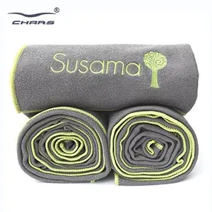 wholesale custom private label portable anti non slip microfiber yoga towel