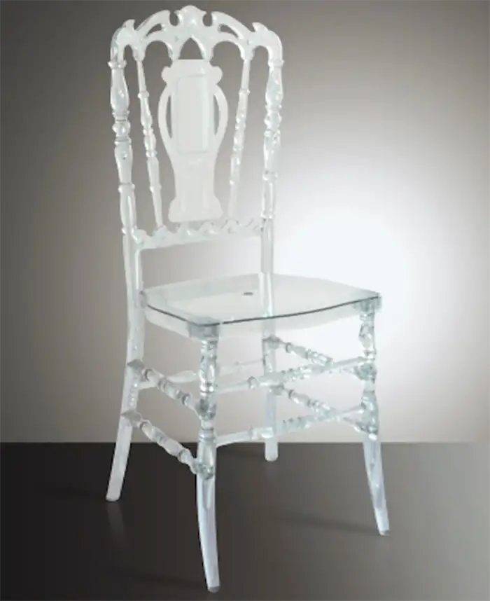 Cadeira de plástico luis fantasma acrílico transparente, alta qualidade, morden, design, para venda
