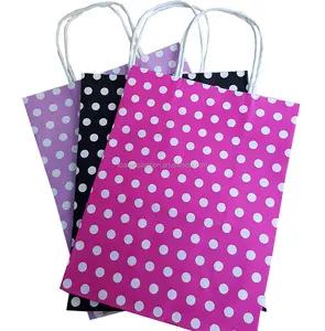 polka dots paper bolsas