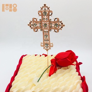 Pha Lê Chéo Bánh Topper cho lễ Rửa Tội trang trí đám cưới đầu tiên Hiệp thông bé tắm trang trí nội thất Christian bảng trung tâm ủng hộ - Product Image 4