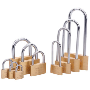 high quality and security solid copper 30MM brass padlock 25mm long shackle with 3 keys