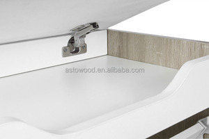 Oak <strong>Padded</strong> Design Shoe Rack <strong>Bench</strong> with 1Door - Product Image 6