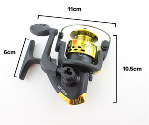 <span class=keywords><strong>Moulinet</strong></span> de pêche à corps en aluminium multicolore Moulinets de pêche à haute vitesse G-Ratio 5.2:1 avec ligne de pêche Moulinets à <span class=keywords><strong>mouche</strong></span> pour le lancer d'appâts - Product Image 6