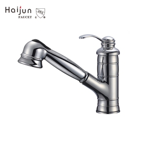 Cupc Brushed Nickel Kéo Ra Bồn Rửa Nhà Bếp Vòi Hồ Quang Thấp Tay Cầm Đơn Thanh Tiện Ích Bồn Rửa Vòi Với Tấm Sàn - Product Image 6