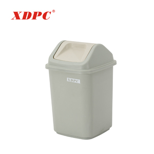 Hogar de 20 <span class=keywords><strong>litros</strong></span> pequeño cuadrado de plástico de <span class=keywords><strong>basura</strong></span> con columpio tapa - Product Image 1