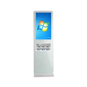 Android LCD màn hình cảm ứng kiosk 32 43 55 inch không dây điện thoại di động trạm sạc màu trắng hoặc màu đen