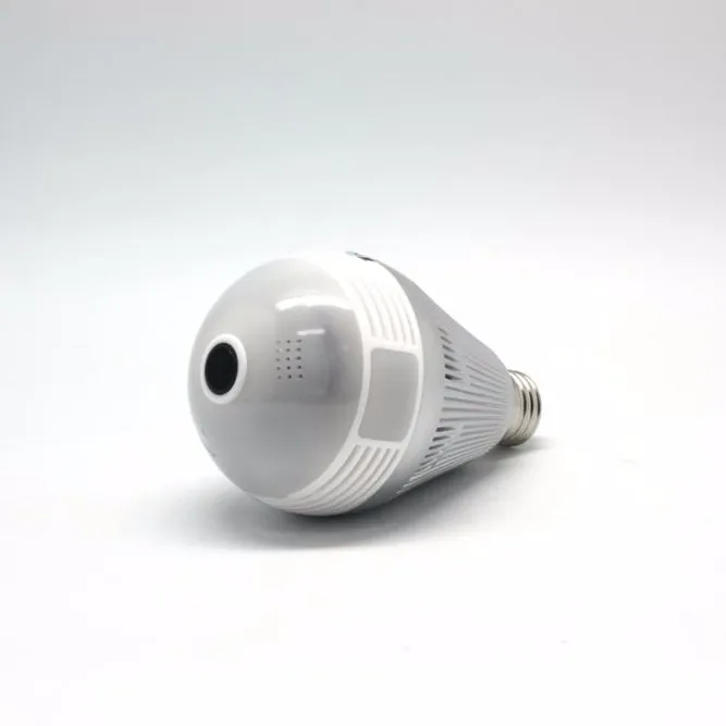 Best Selling Home Surveillance 360 Degree Fisheye Bulb Wifi 1080P Panoramic IP camera