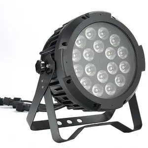 IP65 LEDパーライト18*10w RGBW LEDフラットパー屋外LEDステージライト防水