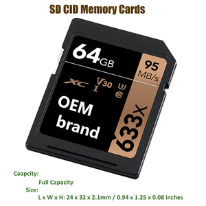 Smare Write変更可能なカスタムメモリカード32GBナビゲーション変更CidSDカード - Product Image 3