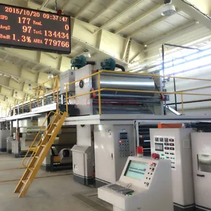 Caixa de papelão enrolado totalmente automático, alta velocidade 3/5/7 ply máquina de fabricação