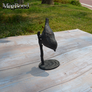 Piccola ghisa rivestita in polvere statuetta resistente alle intemperie Mini passero decorativo per la casa e <span class=keywords><strong>il</strong></span> giardino in metallo fatto a mano - Product Image 4