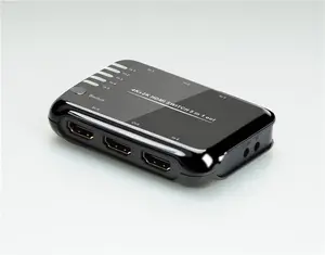 5 puerto HDMI interruptor 5x1 vídeo HDMI switch soporte Ultra HD 4 k x 2 K 3D HDCP con control remoto (5 en 1 HDMI Switcher)