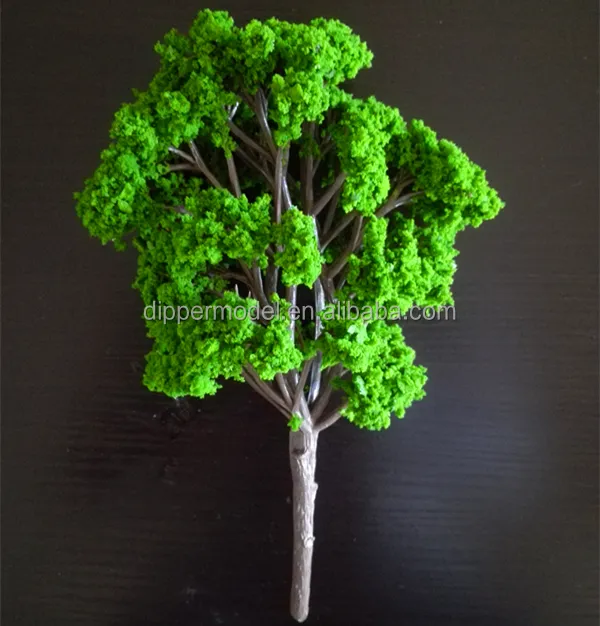 Hot selling artificial scale miniature model trees for model train railway and architectural building model landscape layout