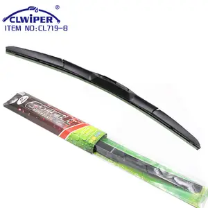 Clwiper CL719 Datar Kaca Depan Wiper Blade dengan Karet Alam Isi Ulang Cocok untuk U-Hook Mobil Hybrid Wiper Kaca