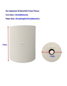 Distributeur de <span class=keywords><strong>papier</strong></span> <span class=keywords><strong>toilette</strong></span> en rouleau transparent <span class=keywords><strong>blanc</strong></span> - Product Image 2