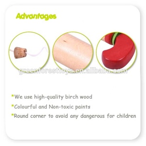 Juguetes de Madera de Abedul para Niños en Edad Preescolar, Juguetes de Madera No Tóxicos, Pistola de Juguete - Product Image 3