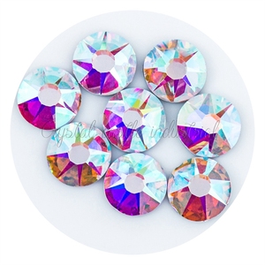 Diamantes de imitación para uñas, cristal transparente, parte trasera plana, 6a 2078, 16 cortes, <span class=keywords><strong>8</strong></span> caras grandes - Product Image 1