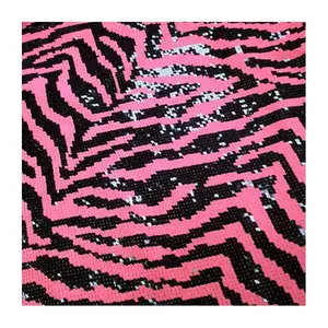 Cheap 5mm Two Ways Color Fish Scale Sequin Fabric Reversible Mermaid Reversible Sequin Fabric For Cushion And Pillow