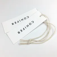 Kualitas Tinggi untuk 300G Ringan Label Keras Kartu Putih Matte Perhiasan Hadiah Hang Tag