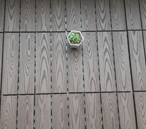 Loseta de Terraza Decorativa para Exteriores, Ecológica, de 300 x 300, Encaje Entrecruzado, WPC, DIY, HDPE, Fibra de Madera Cepillada + PE, <span class=keywords><strong>Parquet</strong></span> para Exteriores - Product Image 6