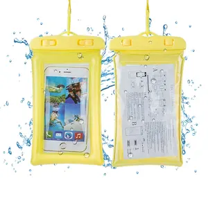 Saco universal impermeável para celular, à prova de água, transparente, de pvc, capa de telefone para iphone, samsung, venda imperdível