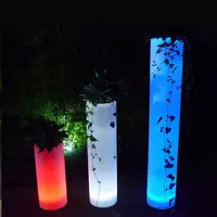 LED植木鉢/プラスチック製ライトアップポット照明ポット/ガネーシュマンダップ装飾