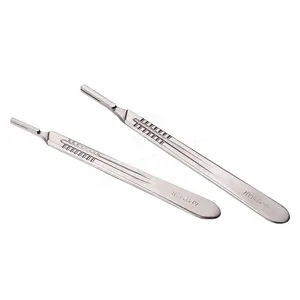 Surgical Instruments Adjustable No 5 No 3 Surgical Blades Stainless Steel Scalpel Handle Metal OEM Service Greetmed 3 Years